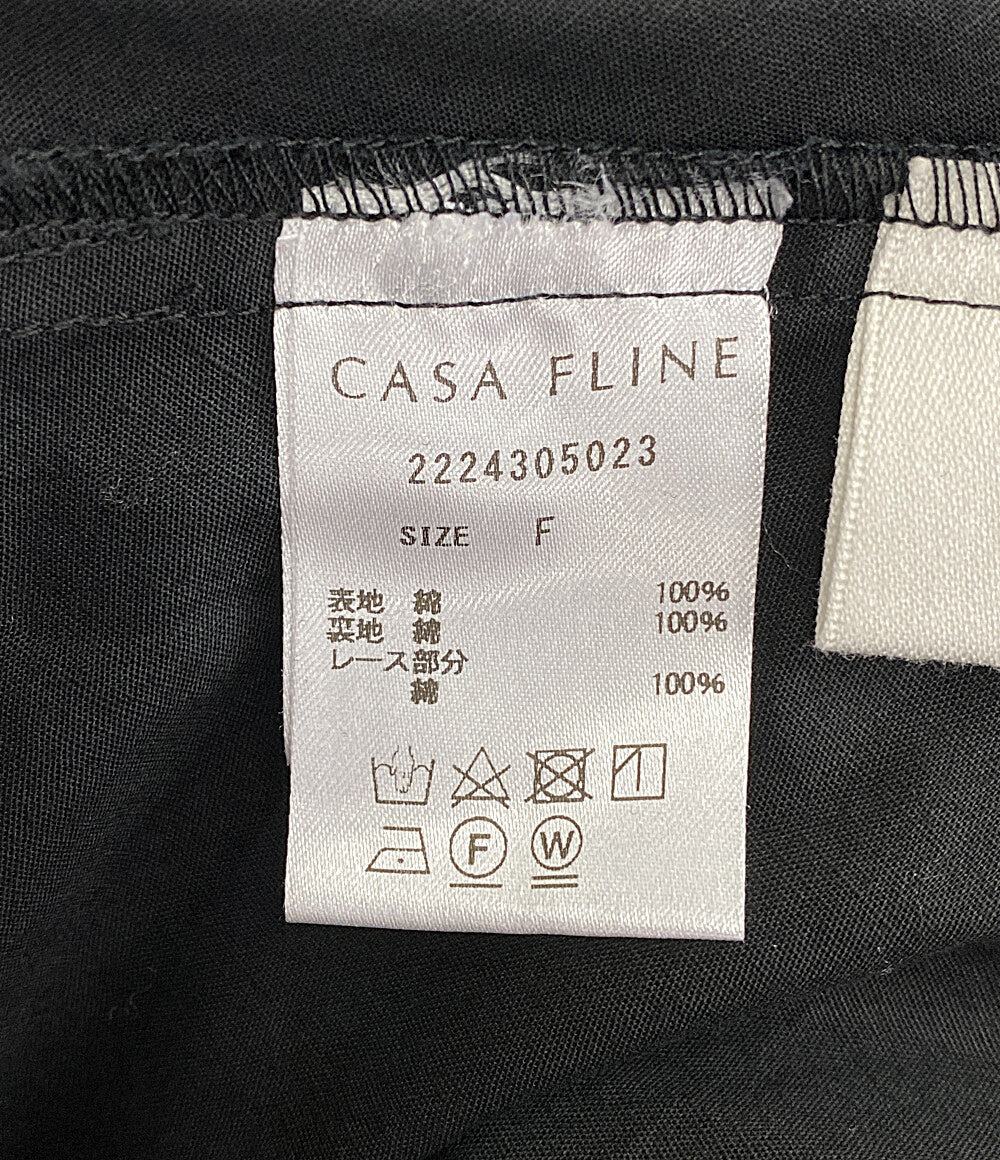 カーサフライン 長袖ワンピース 2224305023 ミニフリル      レディース SIZE F  CASA FLINE