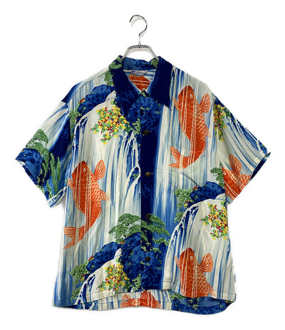 サンサーフ  アロハシャツ 鯉 レーヨン       メンズ SIZE M  SUN SURF