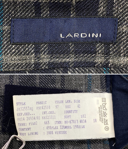 ラルディーニ  シングルジャケット チェック      メンズ SIZE 42  LARDINI