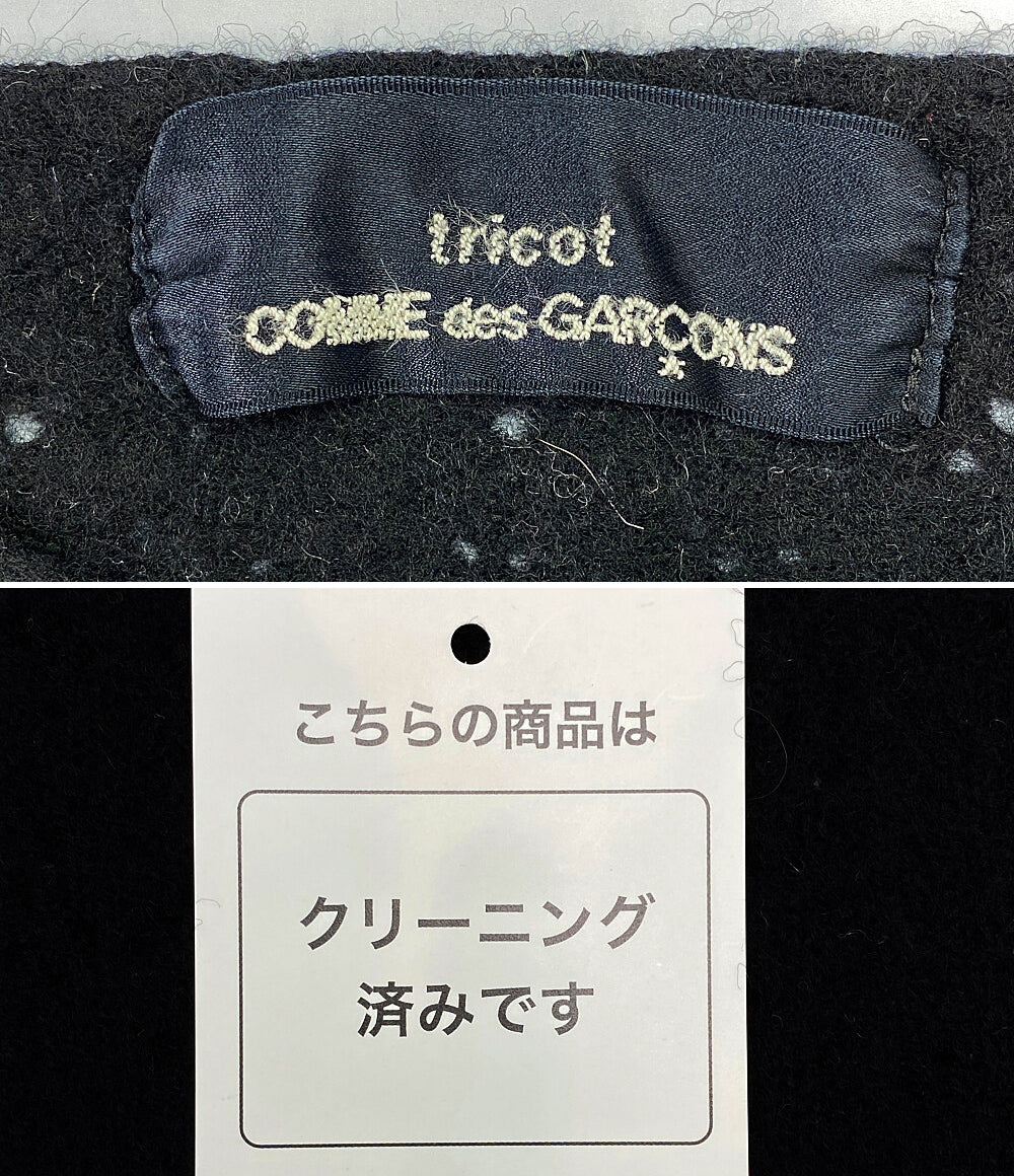 トリココムデギャルソン  長袖カーディガン レース切替 ブラック      レディース SIZE -  TRICOT COMME des GARCONS