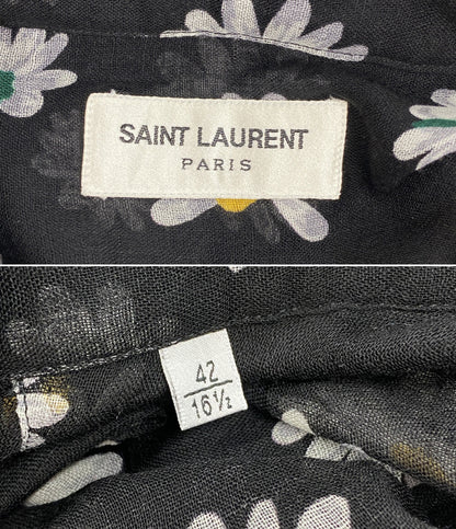 サンローラン  半袖シャツ 花柄      レディース SIZE 42  Saint Laurent