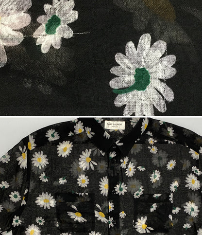 サンローラン  半袖シャツ 花柄      レディース SIZE 42  Saint Laurent