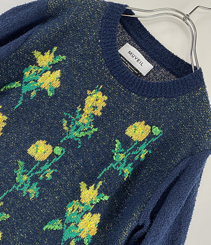 ミュベール  半袖ニット フラワー      レディース SIZE 38  MUVEIL