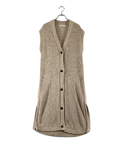 ebure エブール 35108200225 ロングニットカーディガン ノースリーブ レディース SIZE -