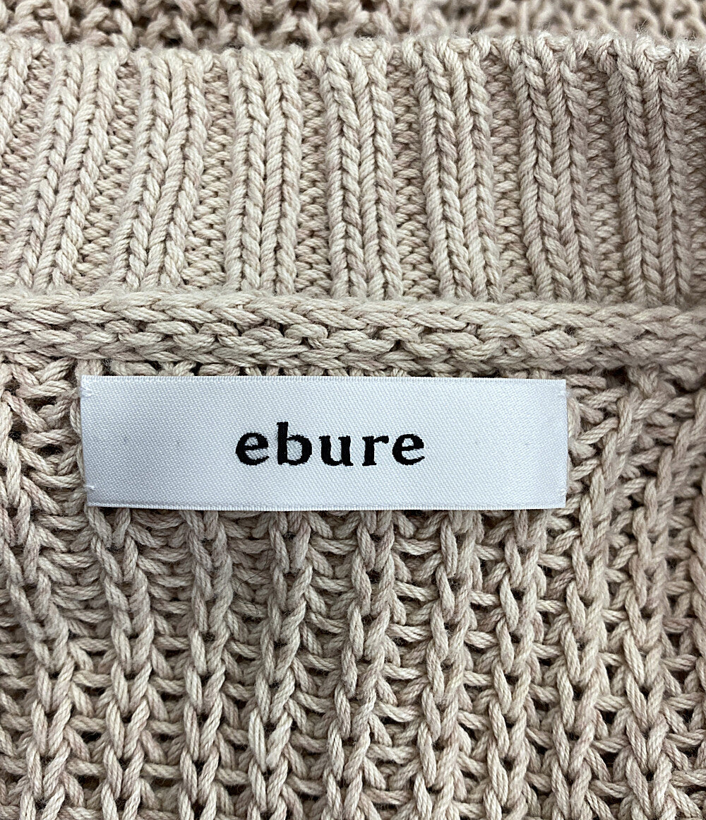 ebure エブール 35108200225 ロングニットカーディガン ノースリーブ レディース SIZE -