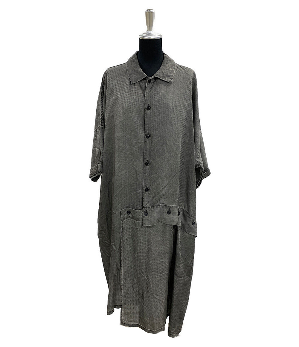 ワイズ  半袖シャツドレス HOUNDSTOOTH  SHIRT DRESS 2024ss    YN-D22-225 レディース SIZE 2  Y’s