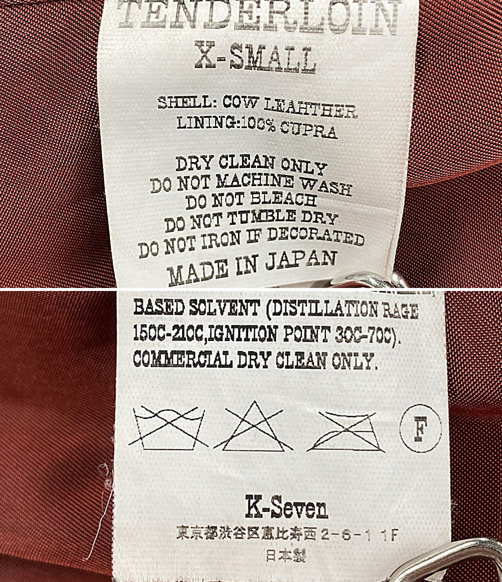 TENDERLOIN レザージャケット メンズ SIZE XS テンダーロイン