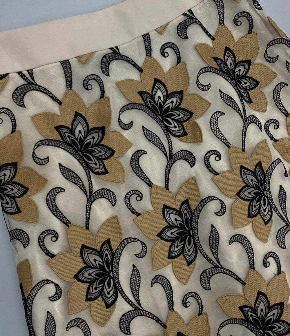 アドーア スカート レース花柄 ベージュ     531-3220704 レディース SIZE 36  ADORE