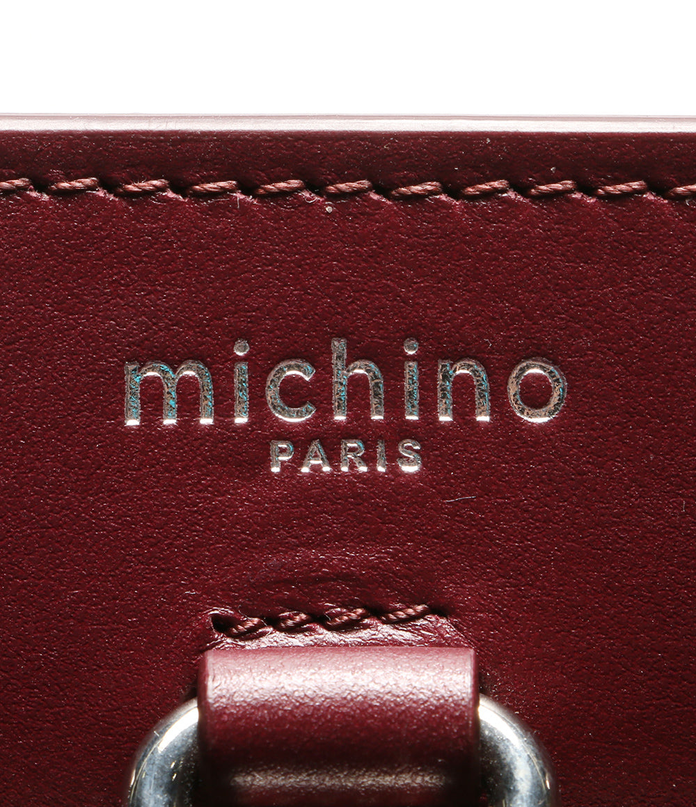 ミチノパリ ハンドバッグ ワインレッド 2WAYバッグ      レディース   michino paris