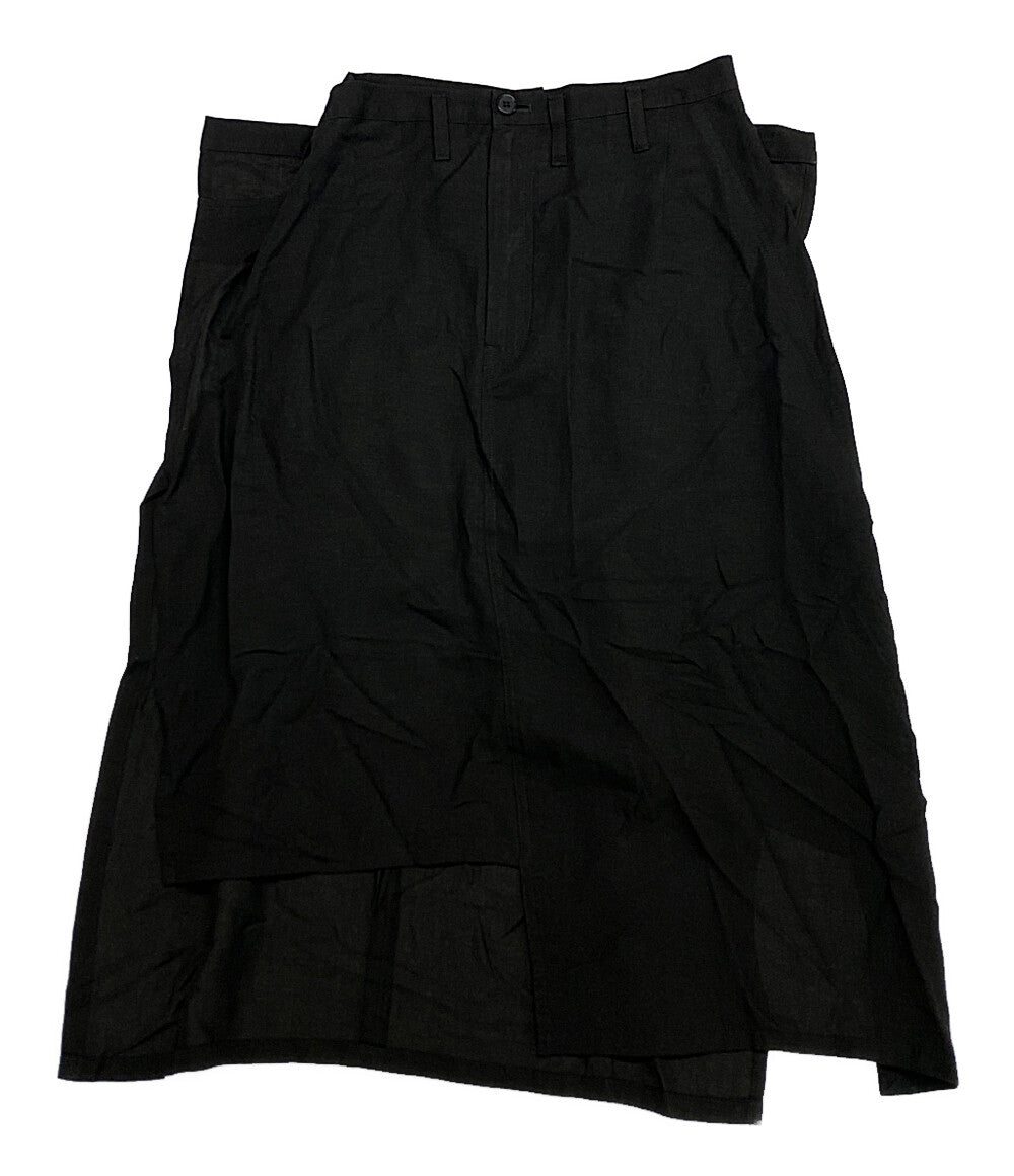ヨウジヤマモト リネン混 スカート FQ-S10-201 レディース SIZE 2 YOHJI YAMAMOTO