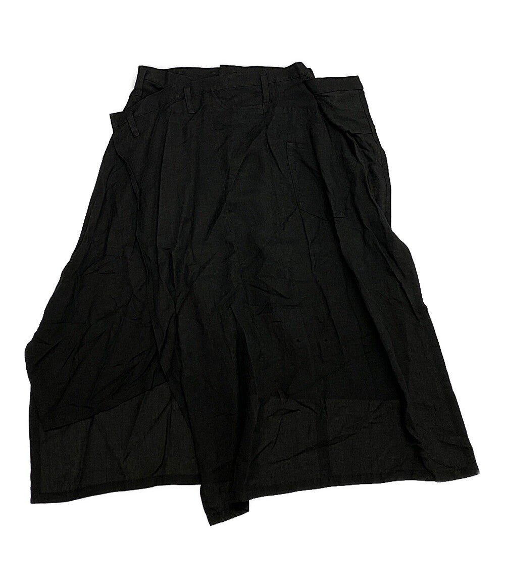 ヨウジヤマモト リネン混 スカート FQ-S10-201 レディース SIZE 2 YOHJI YAMAMOTO