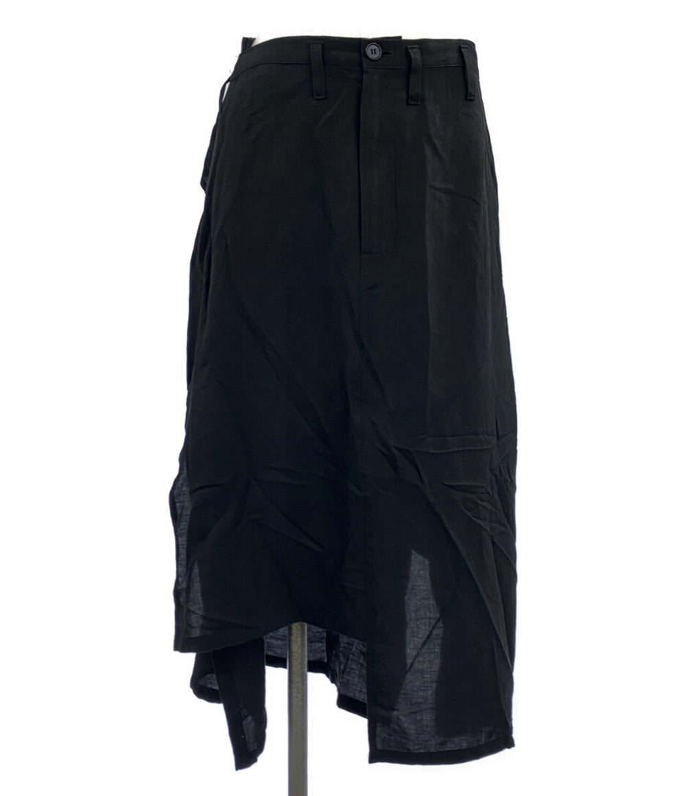 ヨウジヤマモト リネン混 スカート FQ-S10-201 レディース SIZE 2 YOHJI YAMAMOTO