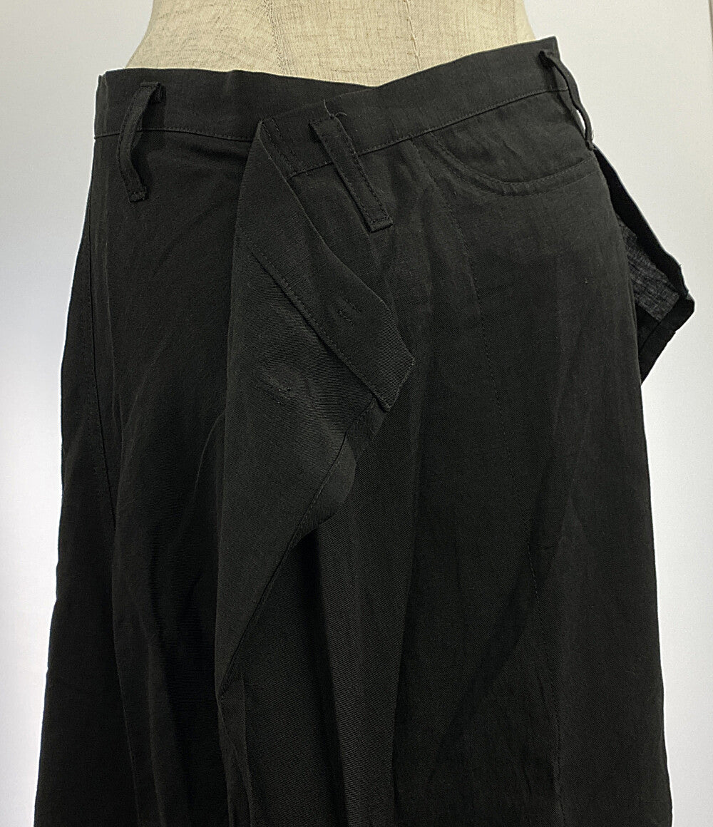 ヨウジヤマモト リネン混 スカート FQ-S10-201 レディース SIZE 2 YOHJI YAMAMOTO