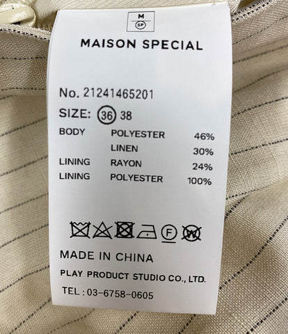 メゾンスペシャル パンツ クリーム Multi Fabric High Waist Pants      レディース SIZE 36  MAISON SPECIAL