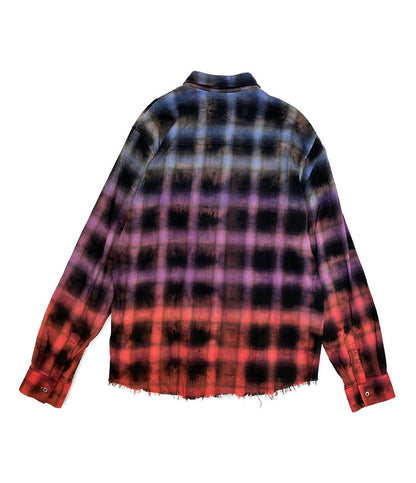 アミリ 長袖シャツ 2018AW Gradation Check Shirt      メンズ SIZE LARGE  AMIRI