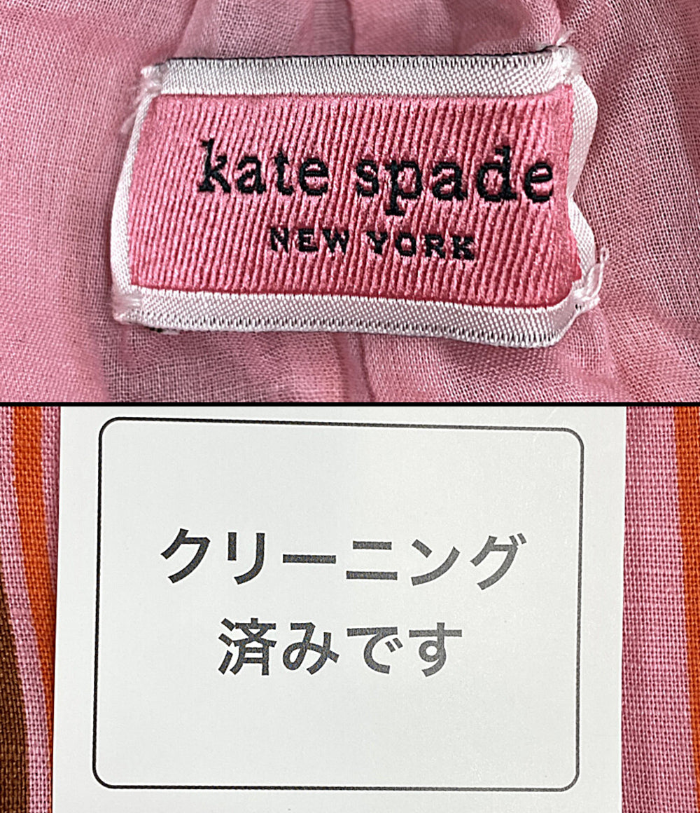 ケイトスペード  スカート フレアスカート ピンク ブラウン      レディース SIZE 0 155/62A  kate spade