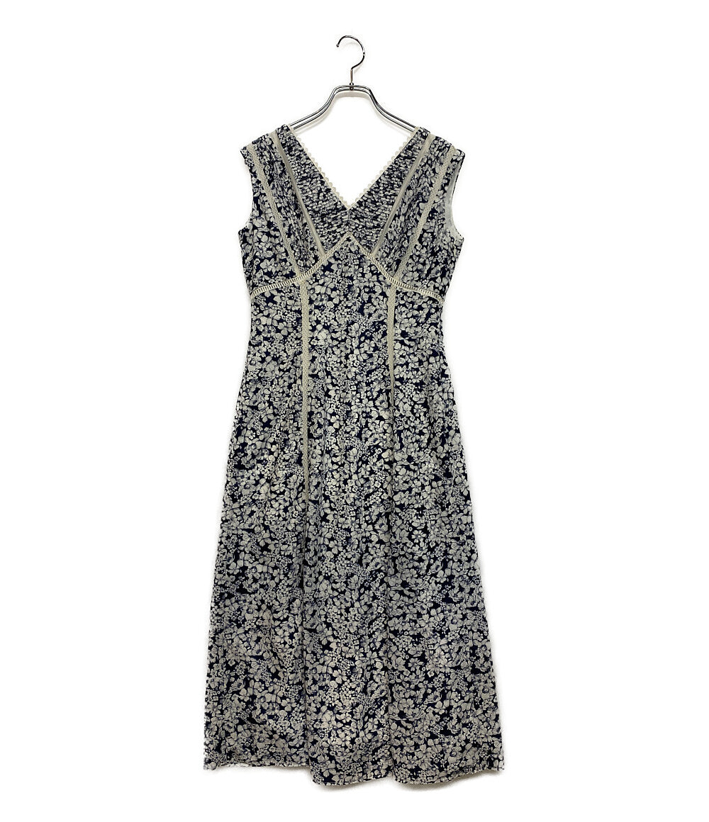 ハーリップトゥ ワンピース Lace Trimmed Floral Dress ノースリーブ 2024ss レディース SIZE S Her lip to