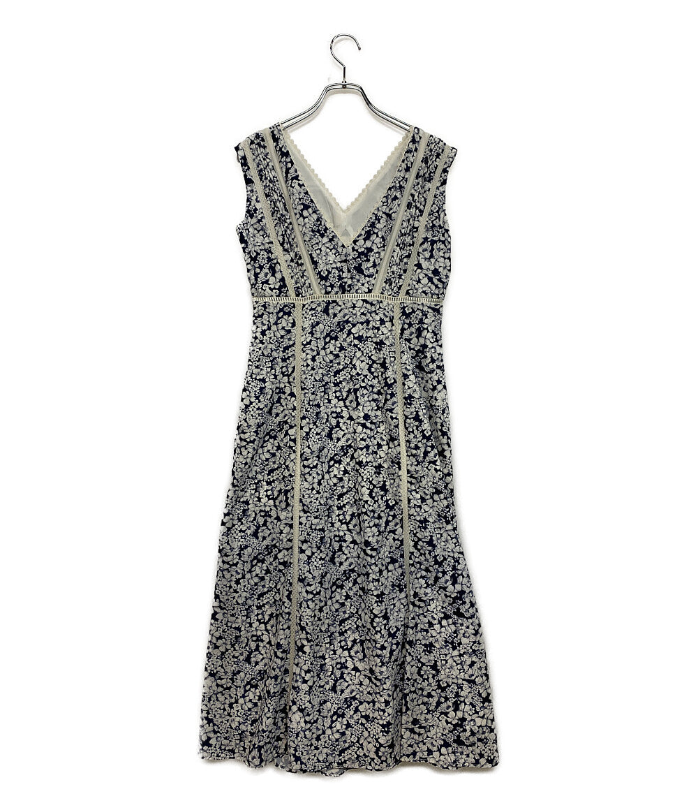 ハーリップトゥ ワンピース Lace Trimmed Floral Dress ノースリーブ 2024ss レディース SIZE S Her lip to