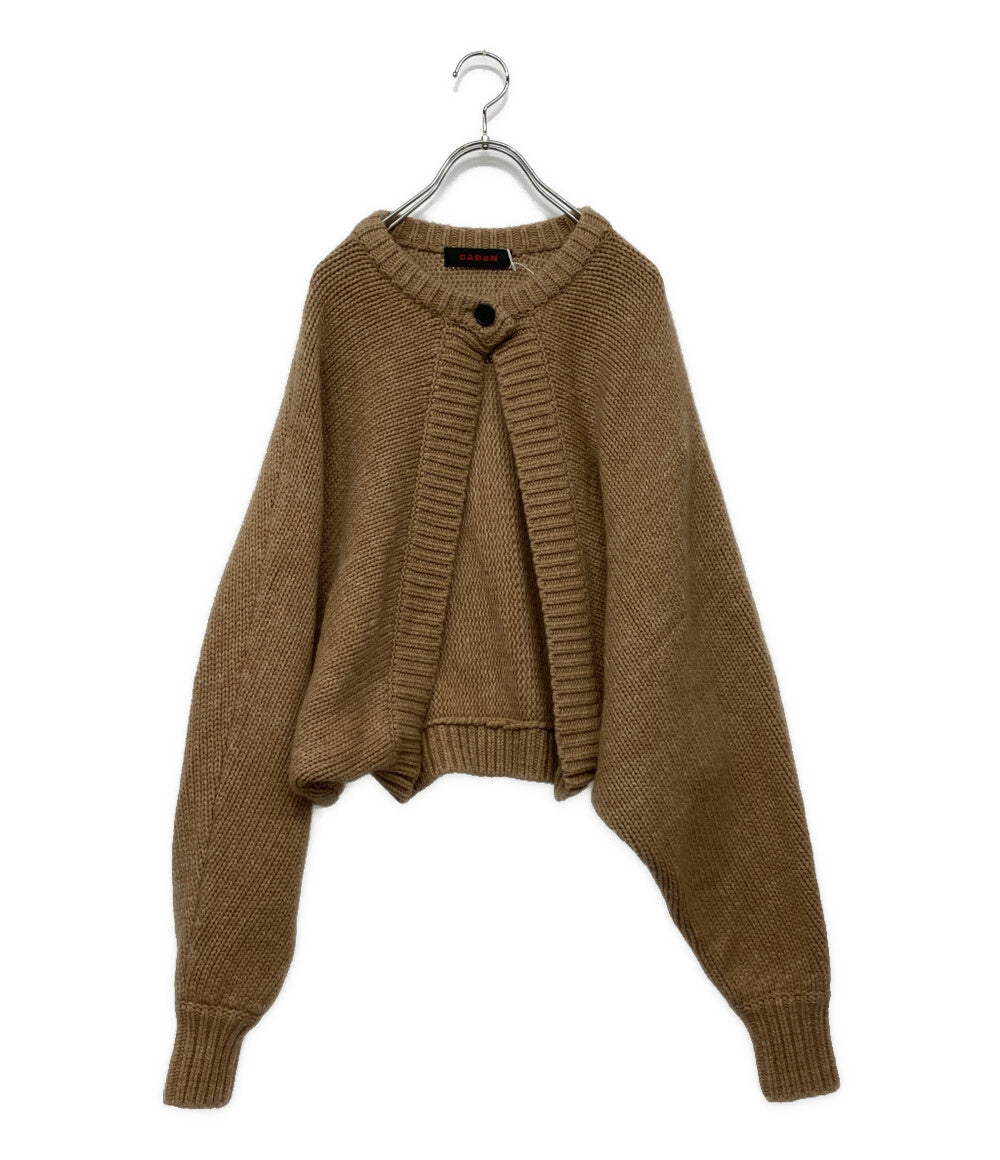 美品 キャバン カーディガン ボレロ 39-02-04-02012 ベージュ      レディース SIZE F  CABaN