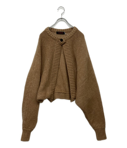 美品 キャバン カーディガン ボレロ 39-02-04-02012 ベージュ      レディース SIZE F  CABaN