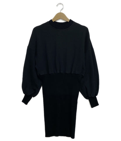 MSGM 長袖ワンピース 217999-99 3142MDA165 レディース SIZE XS エムエスジーエム