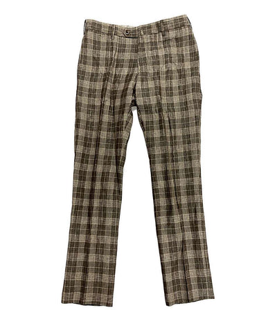 eze イーヅィ パンツ ロロピアーナ リネン100 チェック メンズ SIZE 30