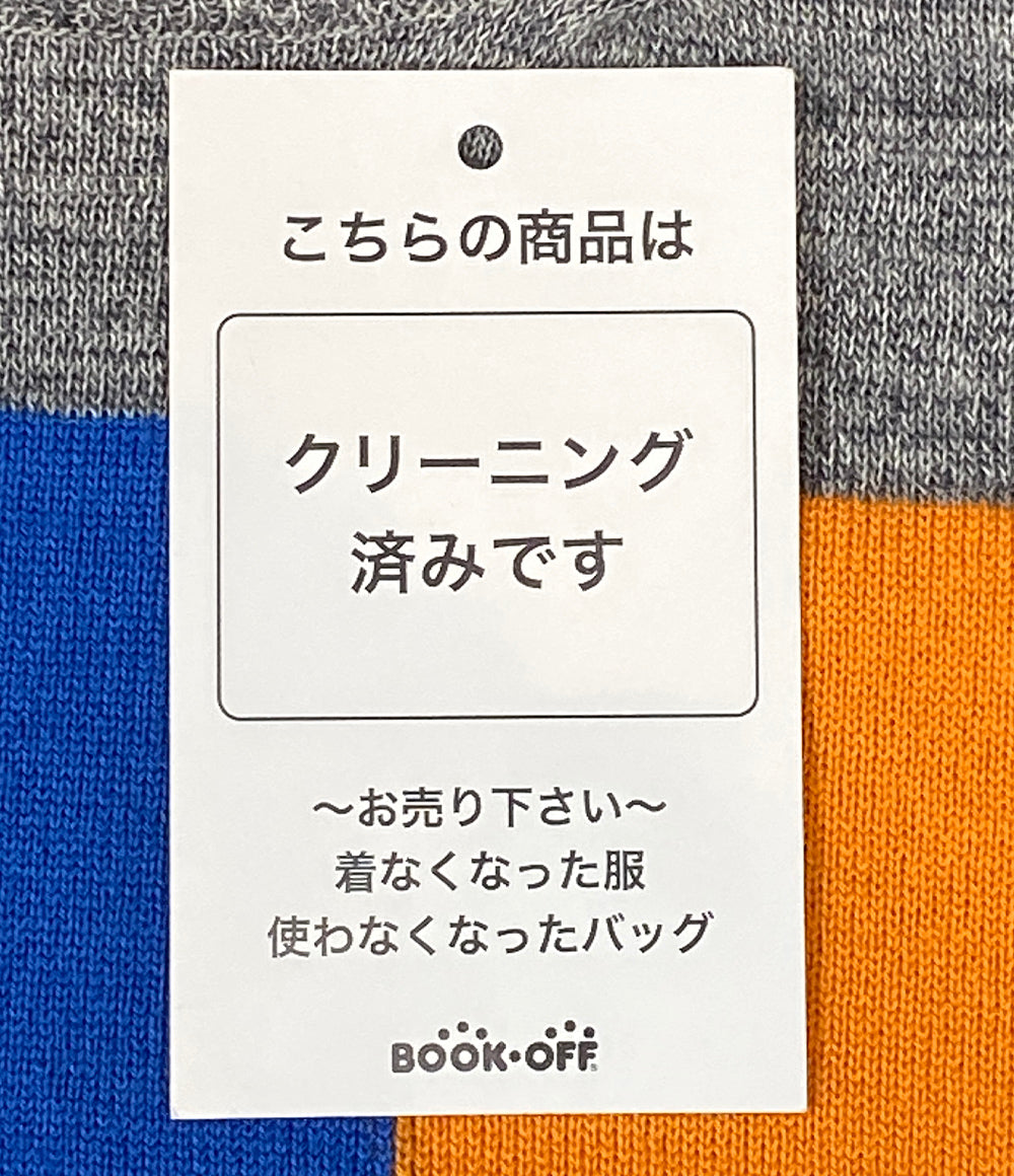 コムデギャルソンオムドゥ ニット グレー×オレンジ・ブルー      メンズ SIZE L  COMME des GARCONS HOMME DEUX