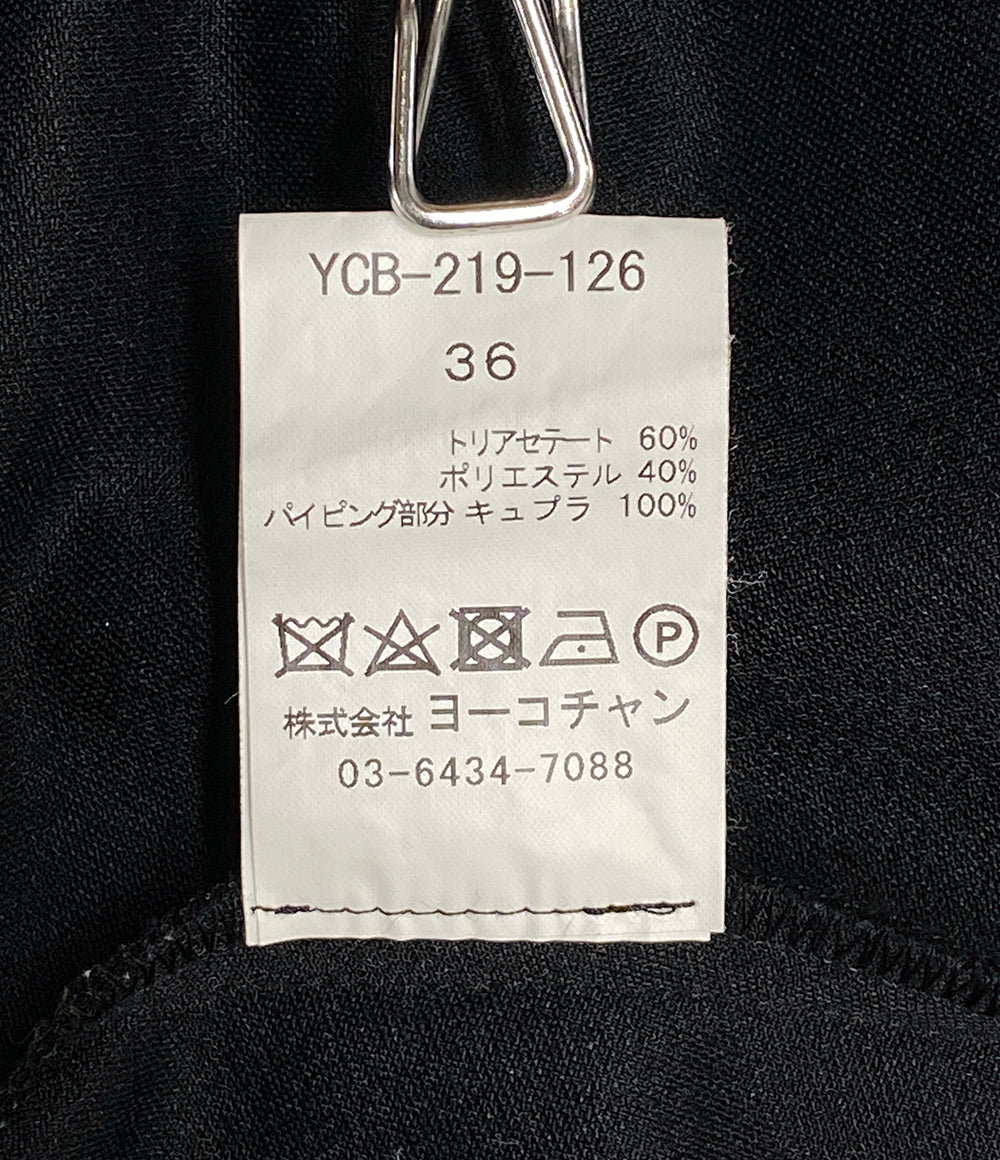 ヨーコチャン ブラウス ノースリーブ チュニック ブラック      レディース SIZE 36  YOKO CHAN