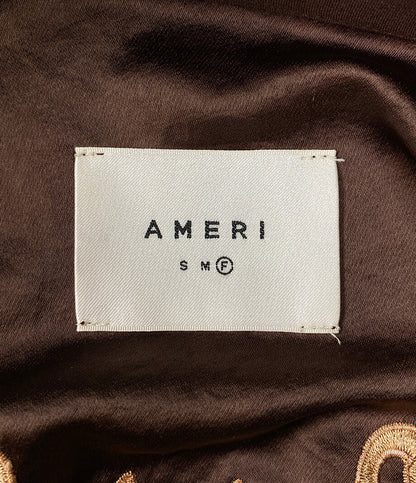 アメリ 長袖シャツ ブラウン 刺繍      レディース SIZE F  AMERI