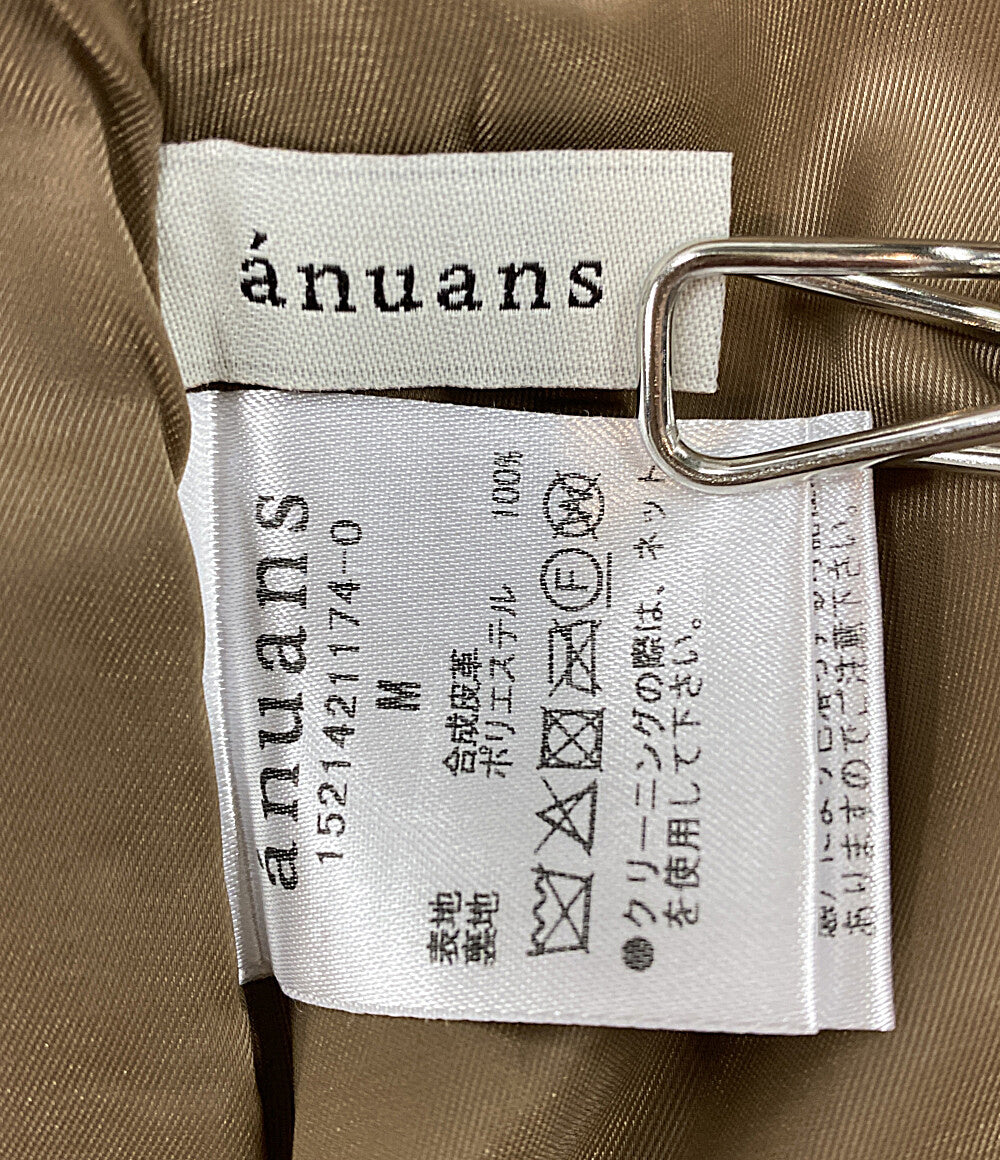 アニュアンス スカート 151421174 レザー キャメル      レディース SIZE M  anuans