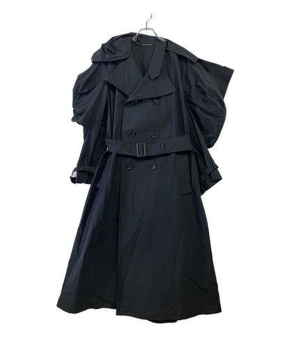 ヨウジヤマモトファム ロングコート ブラック     FV-C11-005 レディース SIZE 2  YOHJI YAMAMOTO FEMME