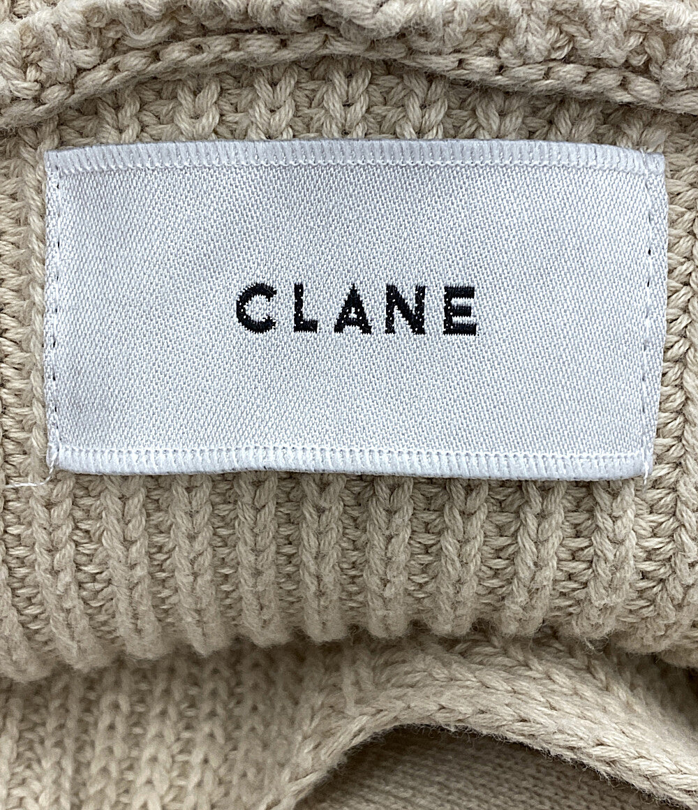 クラネ  フーディニット ベージュ      レディース SIZE 1  CLANE