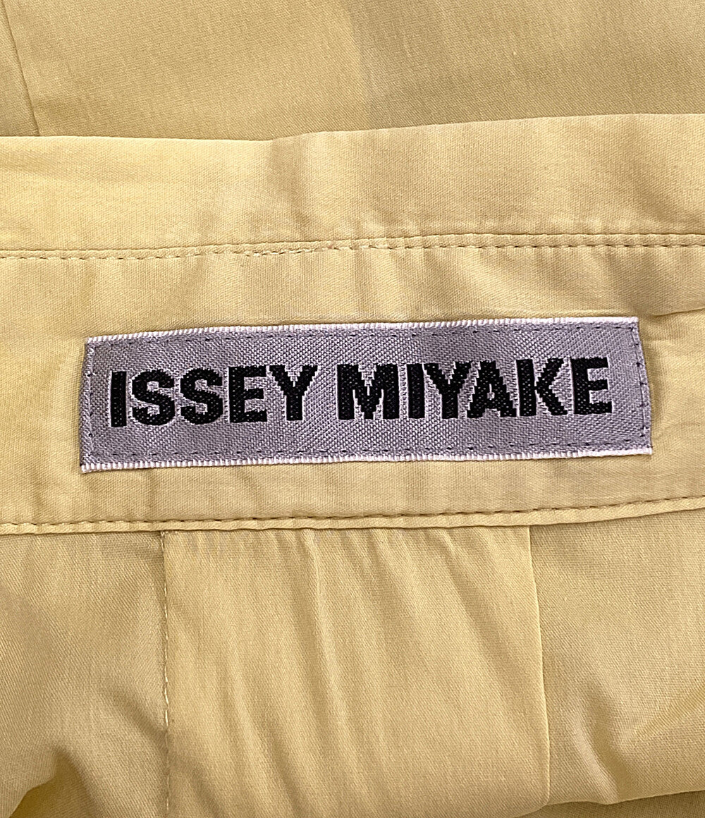 イッセイミヤケ  長袖シャツ 22SS IM21FJ555 FINE SHIRT スタンドカラー イエロー      メンズ SIZE 2  ISSEY MIYAKE