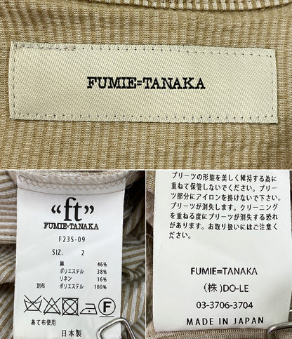美品 FUMIE TANAKA フミエタナカ ワンピース pleats neck 0P レディース SIZE 2