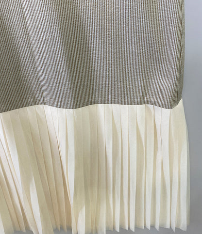 美品 FUMIE TANAKA フミエタナカ ワンピース pleats neck 0P レディース SIZE 2