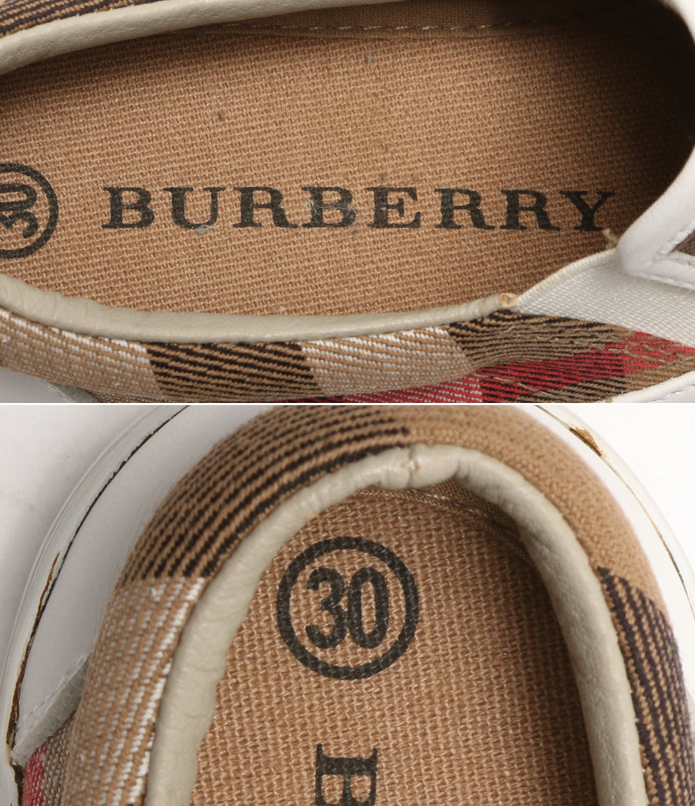 バーバリー  スリッポン バーバリーチェック ローカット キッズ      キッズ SIZE 30  BURBERRY