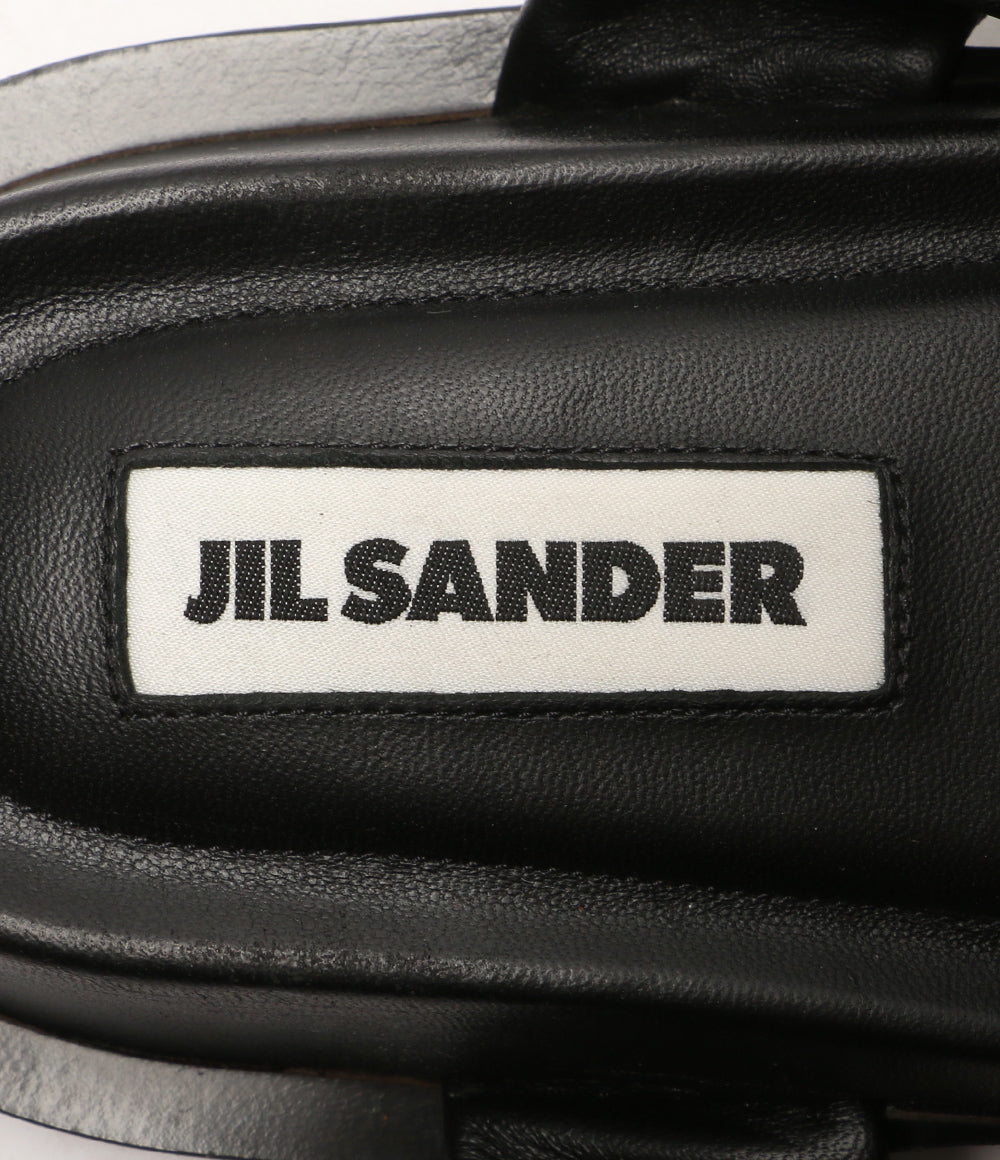 ジルサンダー  サンダル プラットフォームサンダル ブラック ブラウンストラップ      レディース SIZE 35  JIL SANDER