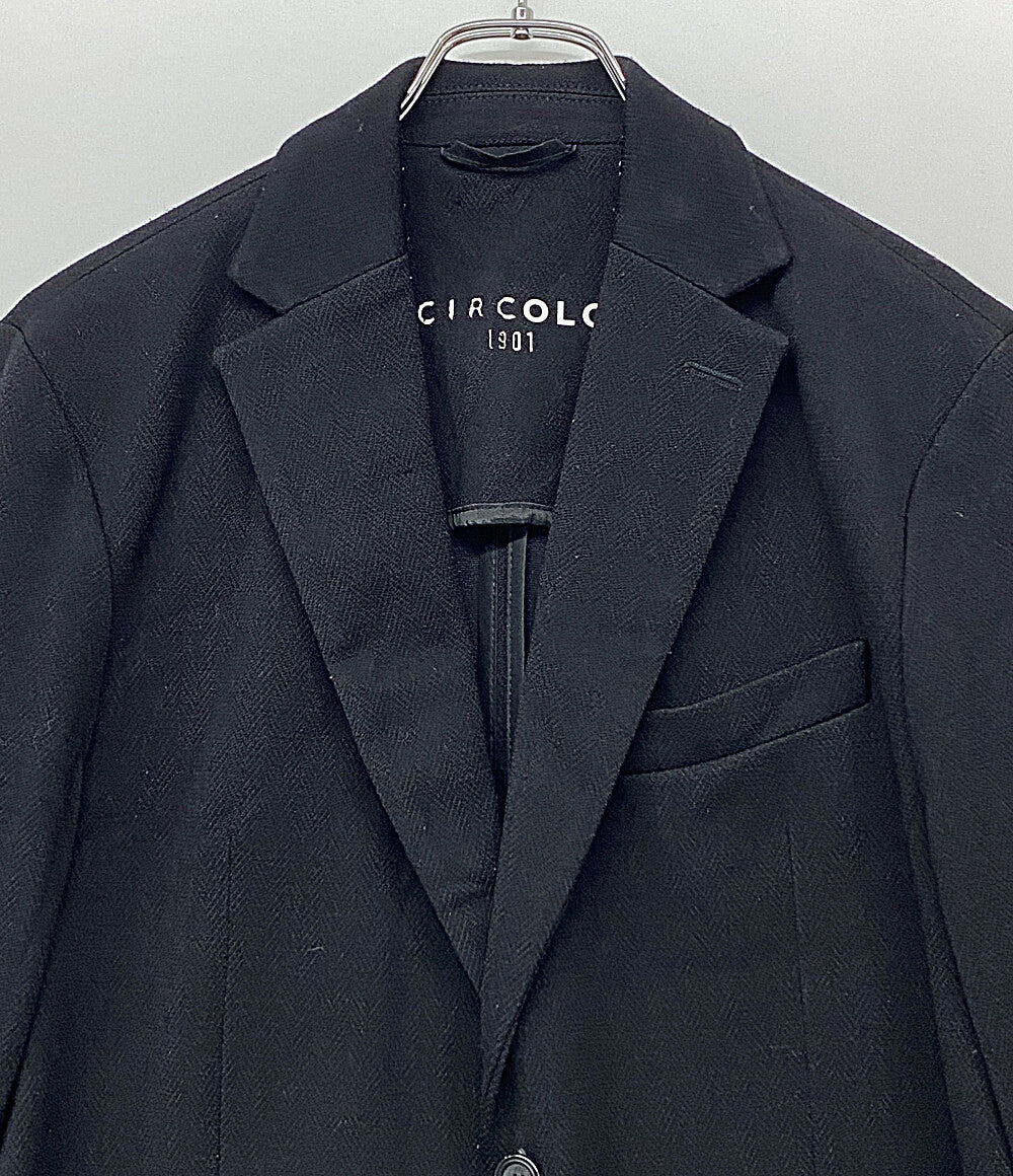 CIRCOLO 1901 チルコロ テーラードジャケット ブラック メンズ SIZE 48
