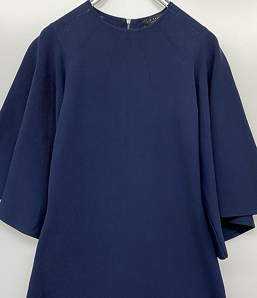 TED BAKER ワンピース ベルスリーブ LOUNIA ネイビー レディース SIZE 1 テッドベーカー