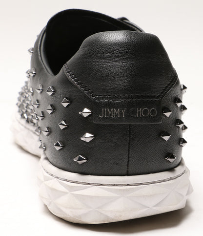 ジミーチュウ  スニーカー レザー ブラック スタッズ      メンズ SIZE 42  JIMMY CHOO