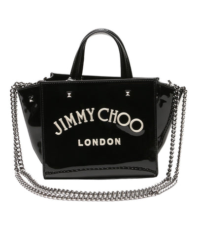 ジミーチュウ  ショルダーバッグ エナメル ブラック      レディース   JIMMY CHOO