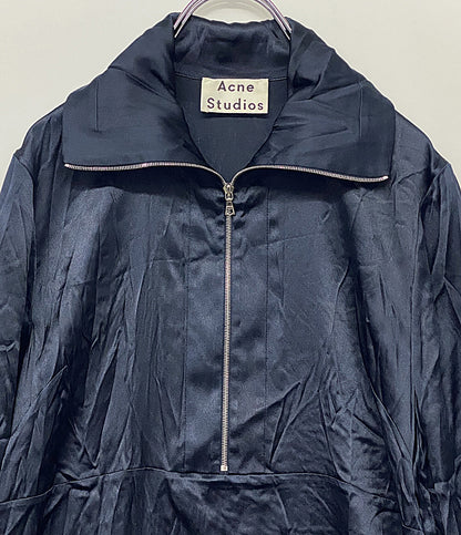 アクネストゥディオズ  長袖ワンピース ハーフジップ ネイビー      レディース SIZE 36  ACNE STUDIOS