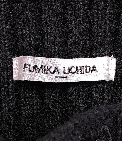 フミカウチダ ニット FU-Q-KT008 RIB KNIT PATCHED SLEEVELESS      レディース SIZE 36  Fumika Uchida