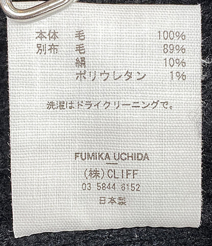 フミカウチダ ニット FU-Q-KT008 RIB KNIT PATCHED SLEEVELESS      レディース SIZE 36  Fumika Uchida