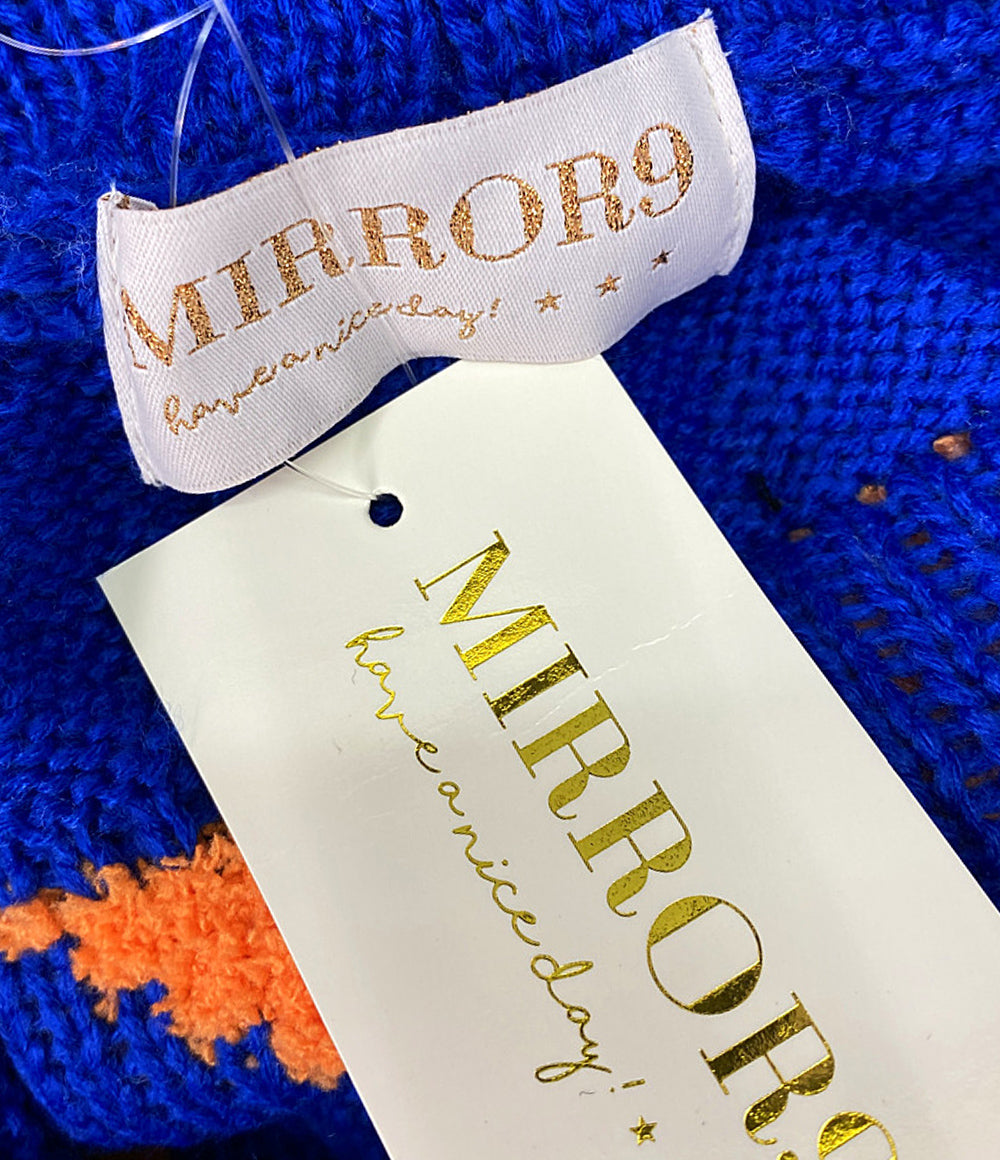 ミラーナイン ニットパーカー ブルー      レディース SIZE XL  MIRROR9