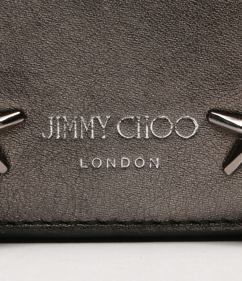 ジミーチュウ  二つ折り財布 ラウンドジップ スタッズ      レディース   JIMMY CHOO