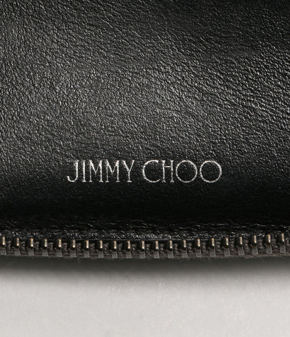 ジミーチュウ  二つ折り財布 ラウンドジップ スタッズ      レディース   JIMMY CHOO