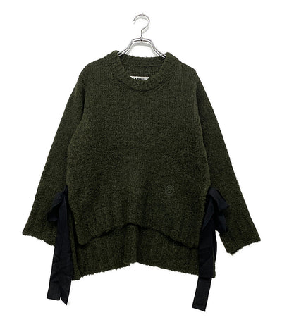 エムエムシックス  メゾンマルジェラ リボンヘアリーニット グリーン      レディース SIZE S  MM6 Maison Margiela