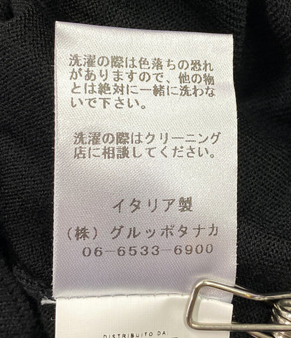 ヌメロ ヴェントゥーノ  半袖ニット ビジュー ブラック      レディース SIZE 38  N°21