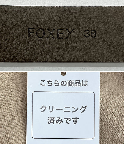 フォクシー  ノースリーブワンピース 41936-A00A18KA ベルト付き      レディース SIZE 38  foxey